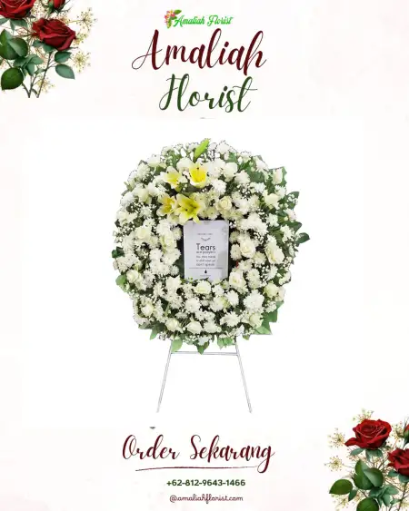 Krans Bunga Duka Blok M Square